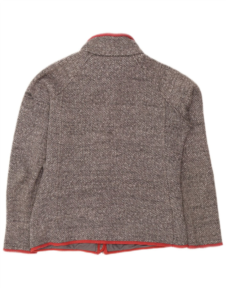 Columbia Chaqueta superior de chándal para mujer UK 44 Poliéster moteado gris medio