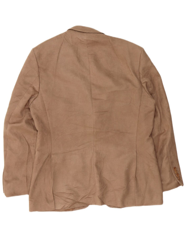 Zara Chaqueta Blazer De 2 Botones Para Hombre EU 54 XL Poliéster Beige