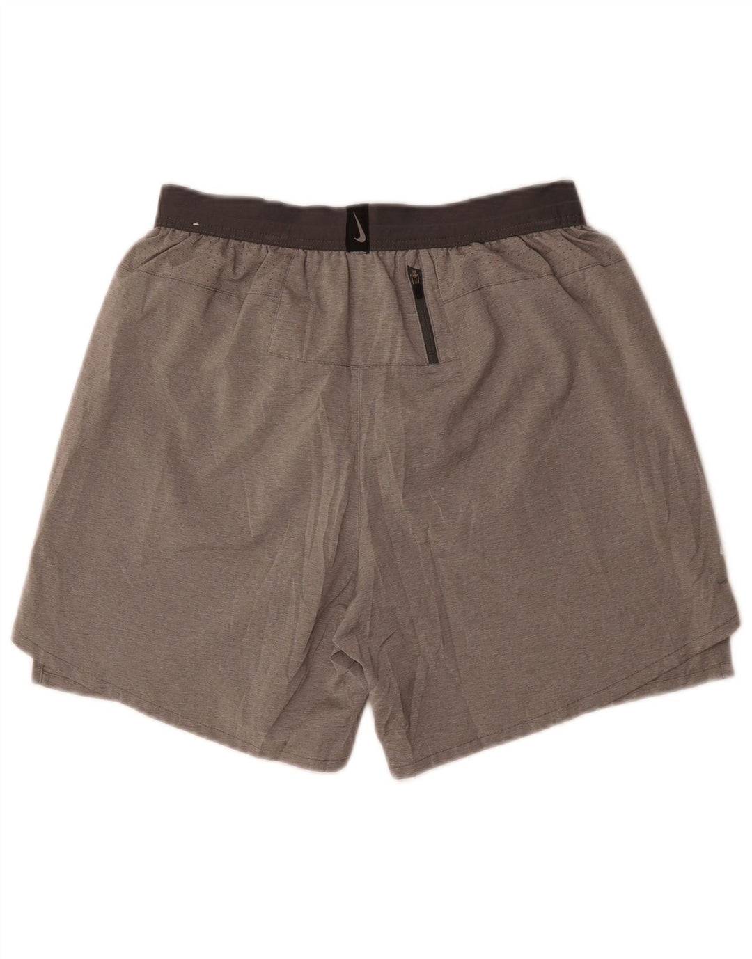 Pantalones cortos deportivos Nike Dri Fit para hombre Poliéster gris medio