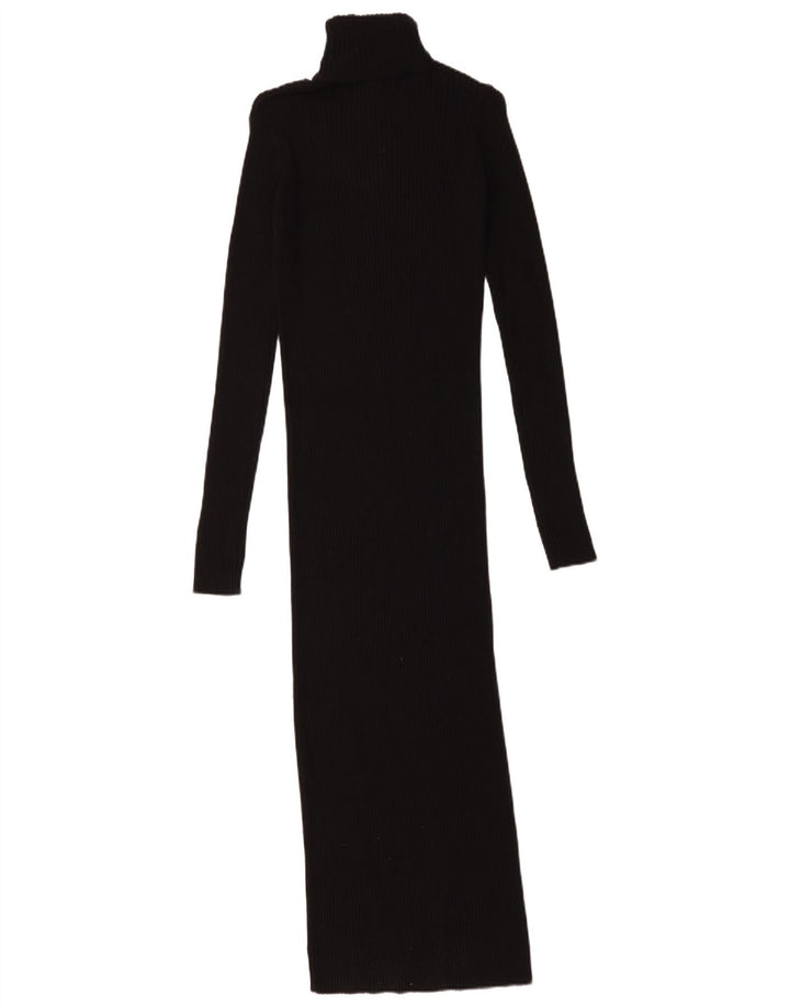 Zara Vestido Maxi Jumper para Mujer UK 8 Small Negro