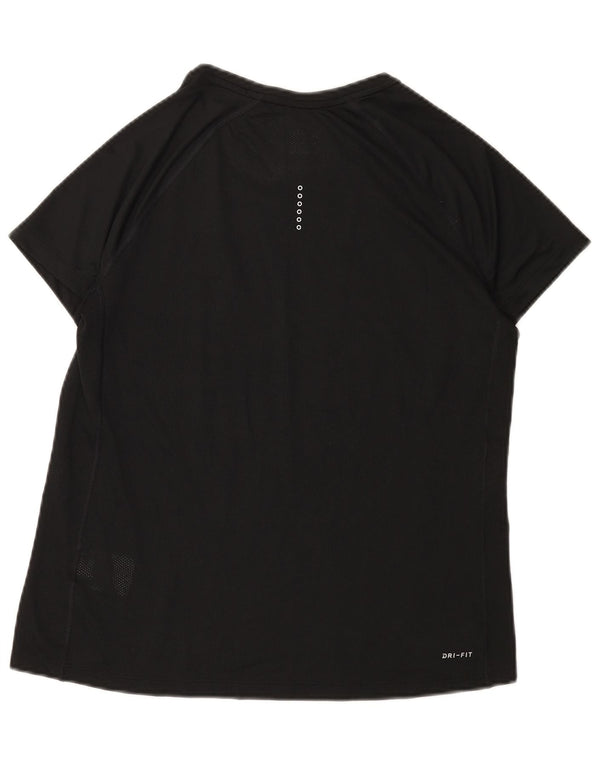 NIKE Womens Dri Fit T-Shirt Top UK 18 XL Black Polyester