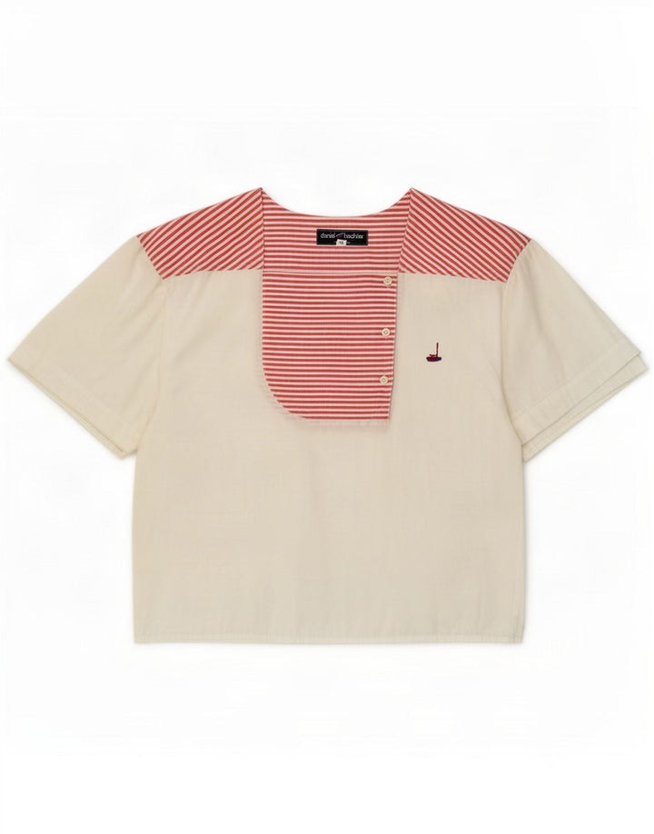 Blusa para mujer Daniel Hechter IT 40 Small White Pinstripe