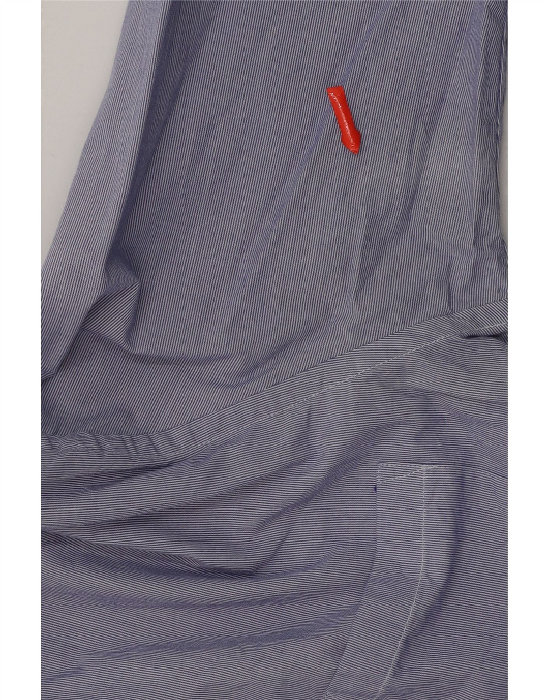 J. CREW Mens Slim Fit Shirt Medium Blue Pinstripe Cotton Vintage J. Crew and Second-Hand J. Crew from Messina Hembry 