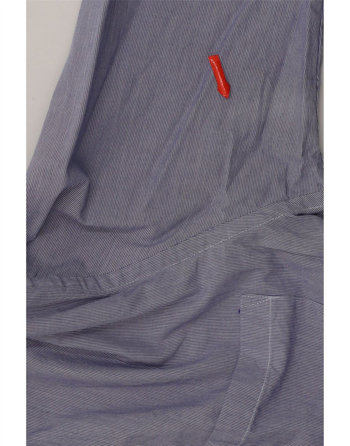 J. CREW Mens Slim Fit Shirt Medium Blue Pinstripe Cotton Vintage J. Crew and Second-Hand J. Crew from Messina Hembry 