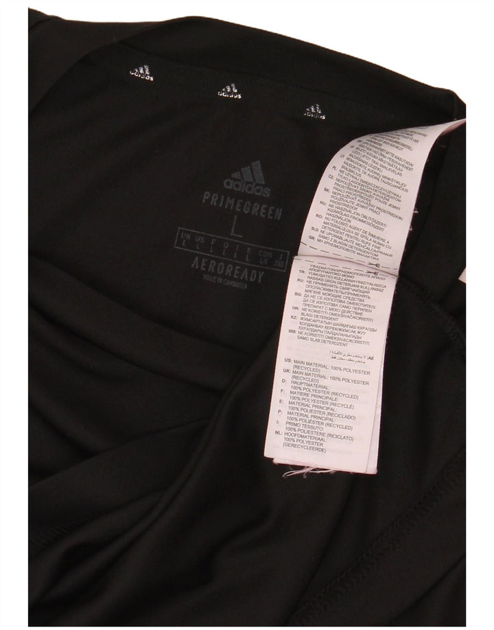 Adidas Hombre Aeroready Camiseta Top Grande Poliéster Negro