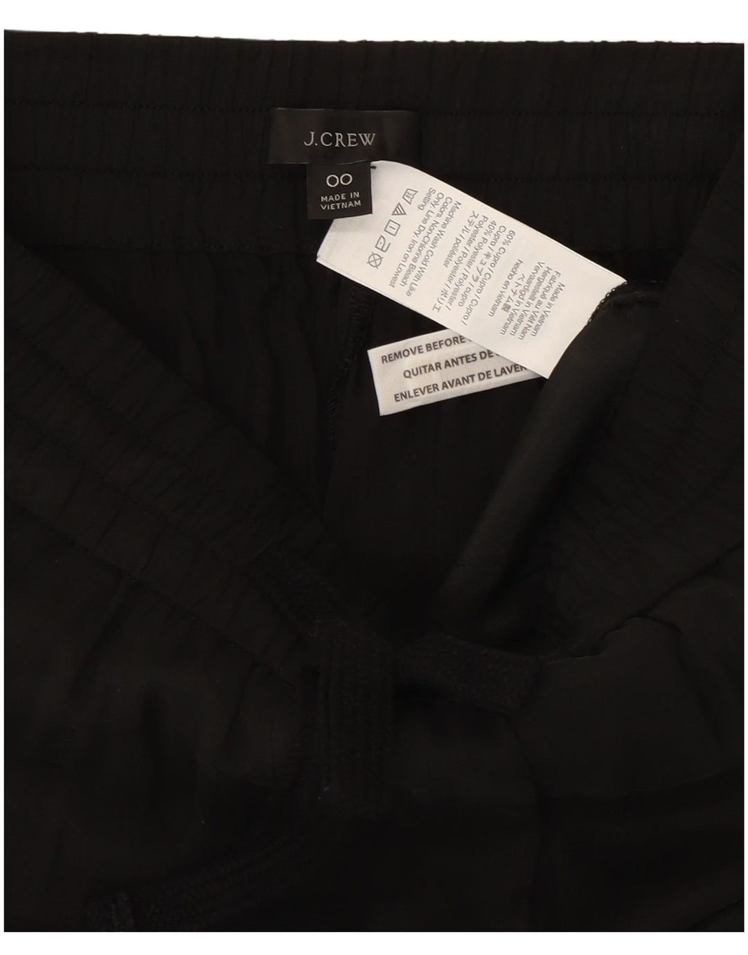 J. CREW Pantalones casuales para mujer US 00 2XS W22 L26 Algodón negro