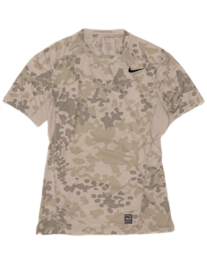 Nike Camiseta Dri Fit Graphic para hombre Top Grande Gris Camuflaje Poliéster