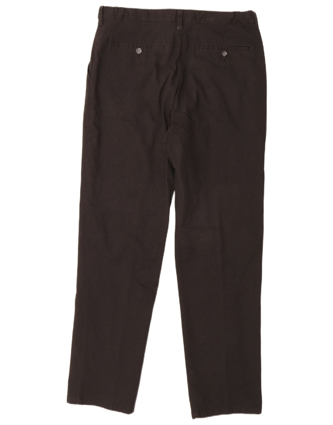 MARKS & SPENCER Pantalones chinos de corte regular para hombre W36 L33 Algodón negro
