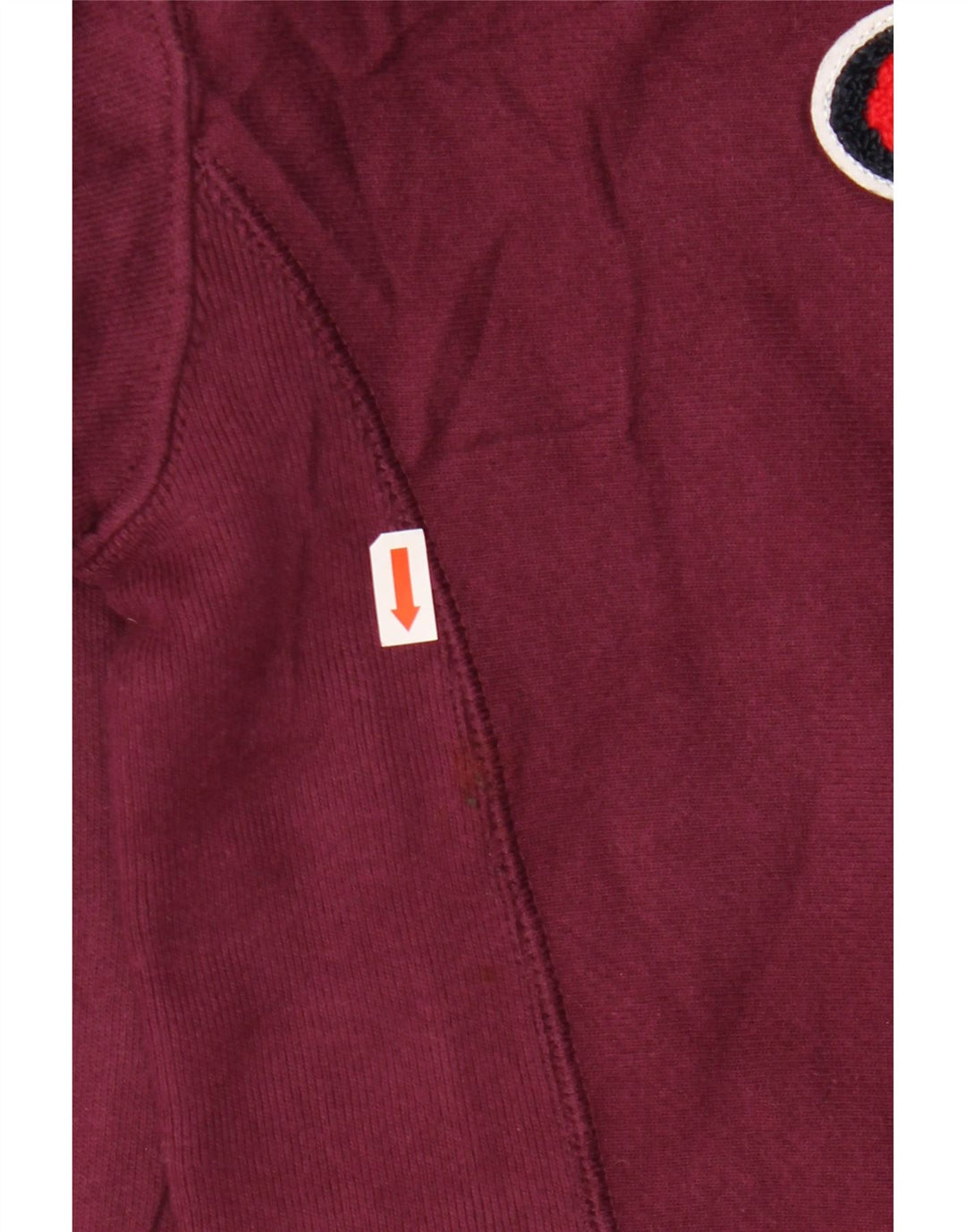 CHAMPION Sudadera de gran tamaño con gráfico para mujer UK 10 Small Borgoña