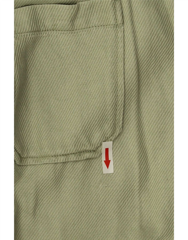 Zara Mujer Chaqueta Bomber Extragrande UK 10 Small Algodón Verde