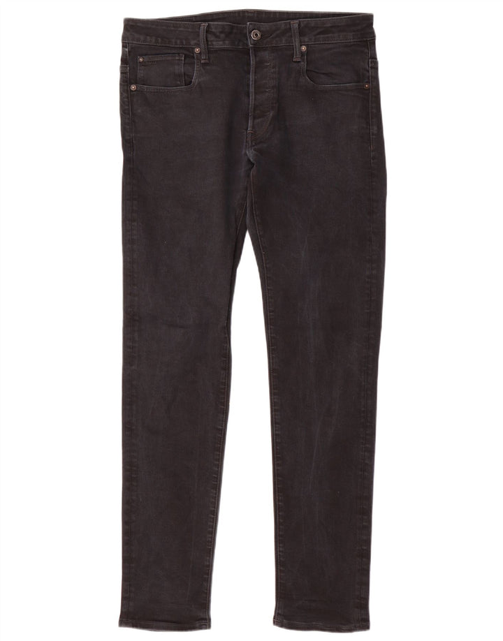 G-Star Hombre 3301 Vaqueros Slim W34 L34 Algodón Negro