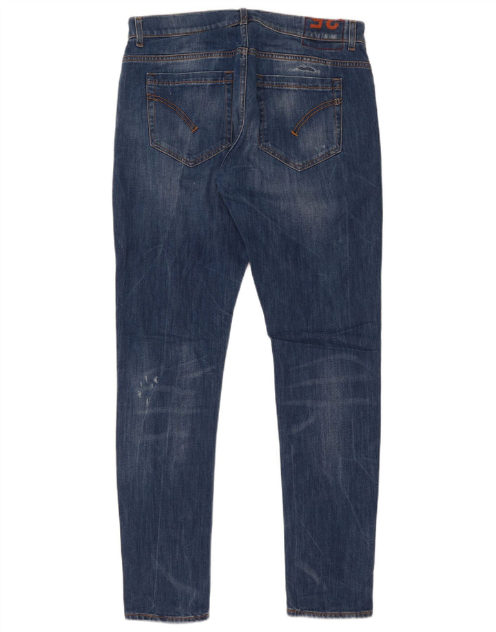 Dondup Vaqueros ajustados desgastados para hombre W35 L33 Algodón azul
