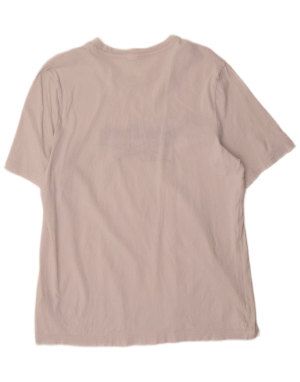 Reebok Camiseta gráfica para hombre Top Small White Cotton