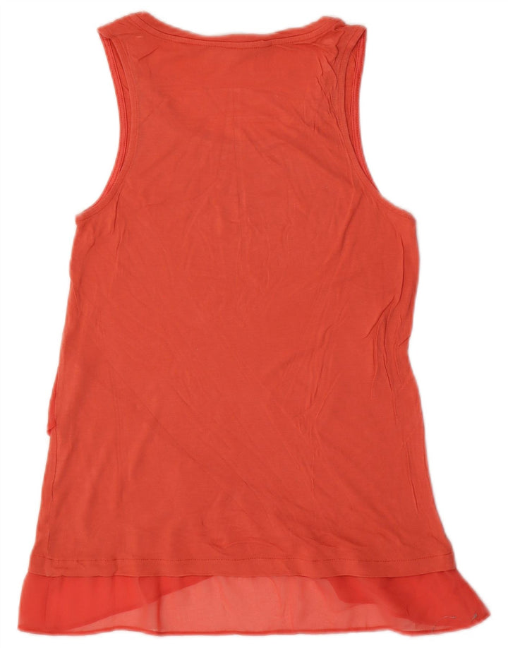 Desigual Blusa sin mangas para mujer Top UK 10 Small Pink Paisley