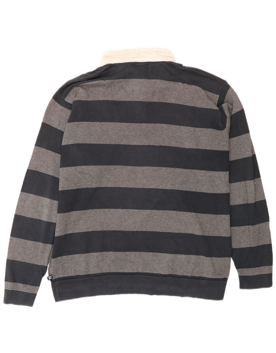 Marks & Spencer Suéter tipo jersey con cuello tipo polo azul Harbor para hombre, talla grande, gris