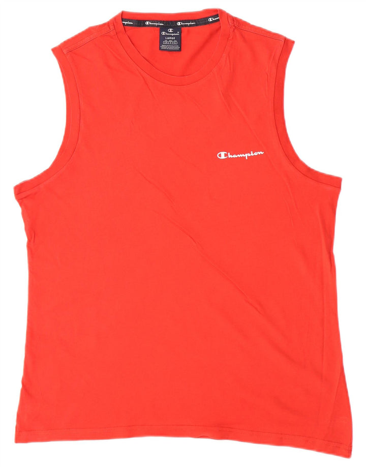 Champion Chaleco Para Hombre Top Grande Rojo