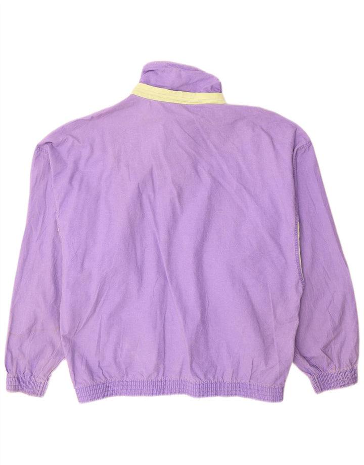 Vintage hombres bomber chaqueta Reino Unido 40 algodón púrpura grande
