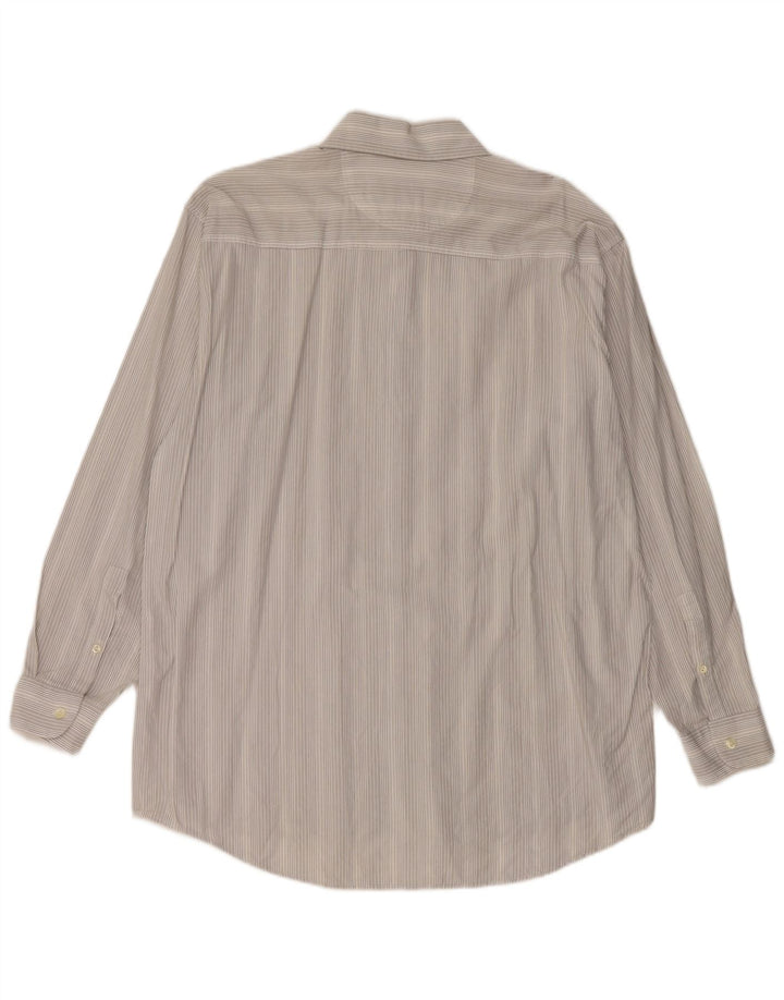 Camisa Levi's para hombre grande de algodón gris con rayas diplomáticas