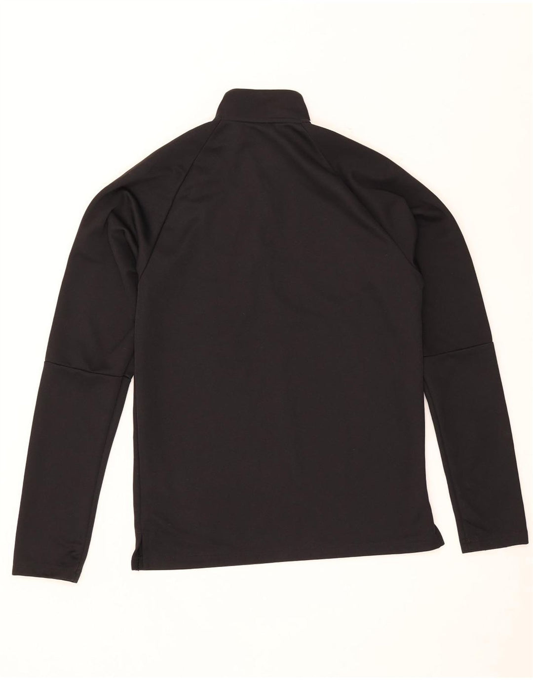 Adidas Mens Climalite Zip Neck Jersey Chándal Top Pequeño Poliéster Negro