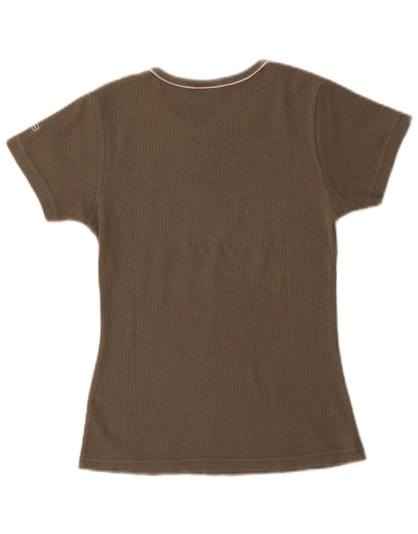 Champion Camiseta Mujer Top UK 12 Medium Khaki Algodón