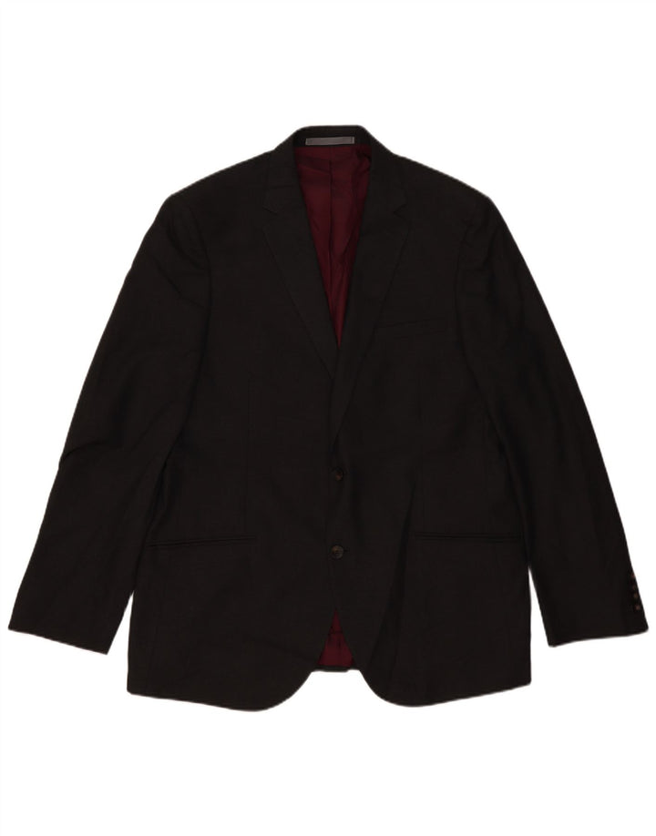Marks & Spencer Chaqueta tipo blazer con 2 botones para hombre UK 44 XL Poliéster gris
