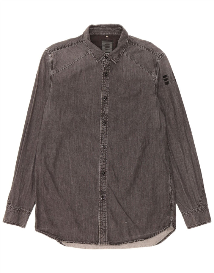 G-Star Camisa Vaquera Grande De Algodón Gris Para Hombre