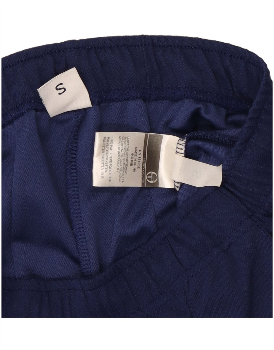 Sergio Tacchini Pantalones de chándal para mujer UK 8 Small Azul marino Poliéster