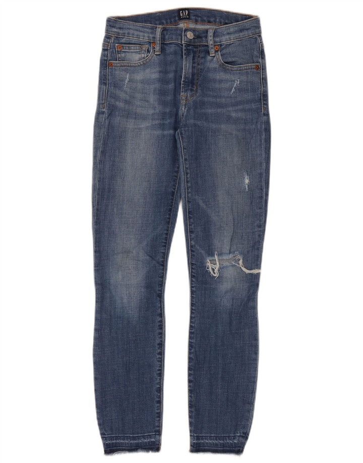 Vaqueros ajustados desgastados para hombre Gap W24 L27 Algodón azul