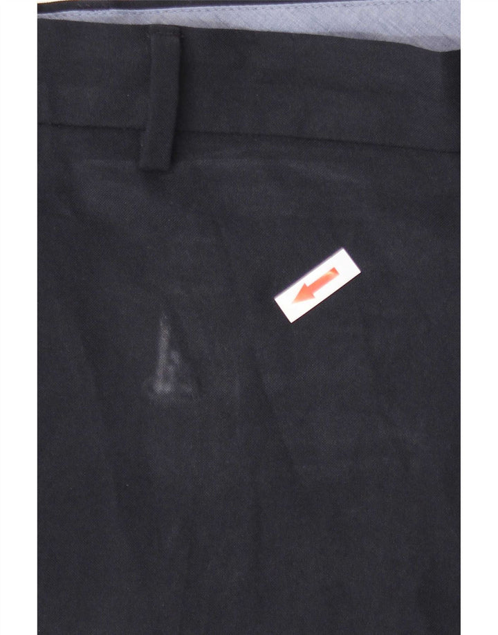 Marks & Spencer Pantalones cortos regulares para hombre W44 L26 Poliéster azul marino