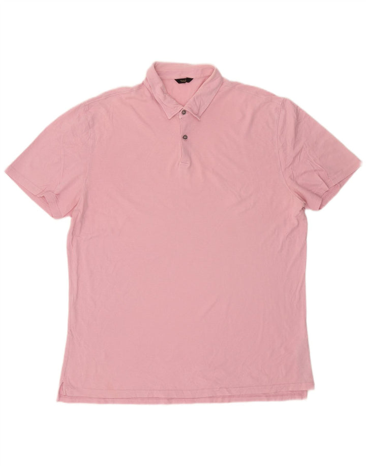 Polo Massimo Dutti Hombre 2XL Algodón Rosa