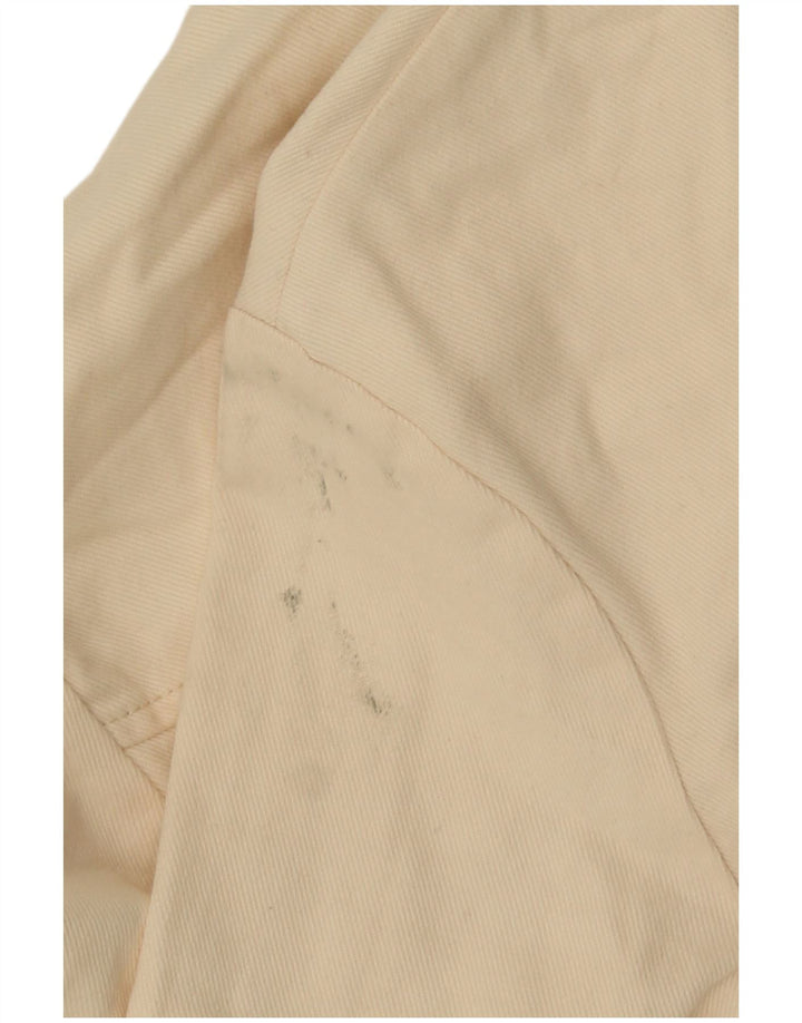 Zara Mujer Crop Bomber Jacket UK 10 Small Off White