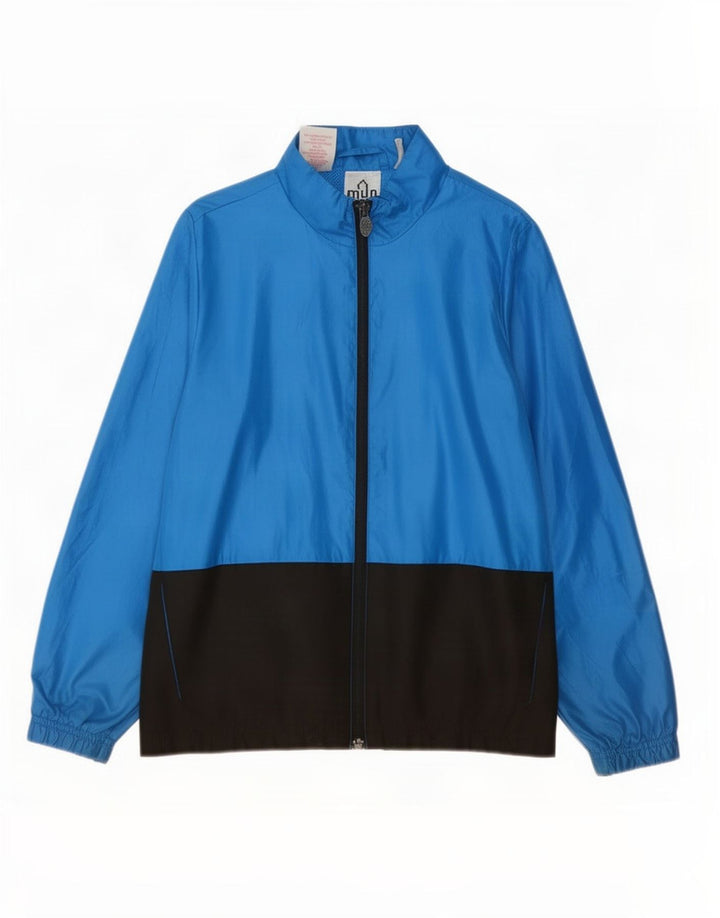 Adidas - Chaqueta de chándal para niño, 9-10 años, color azul, poliéster