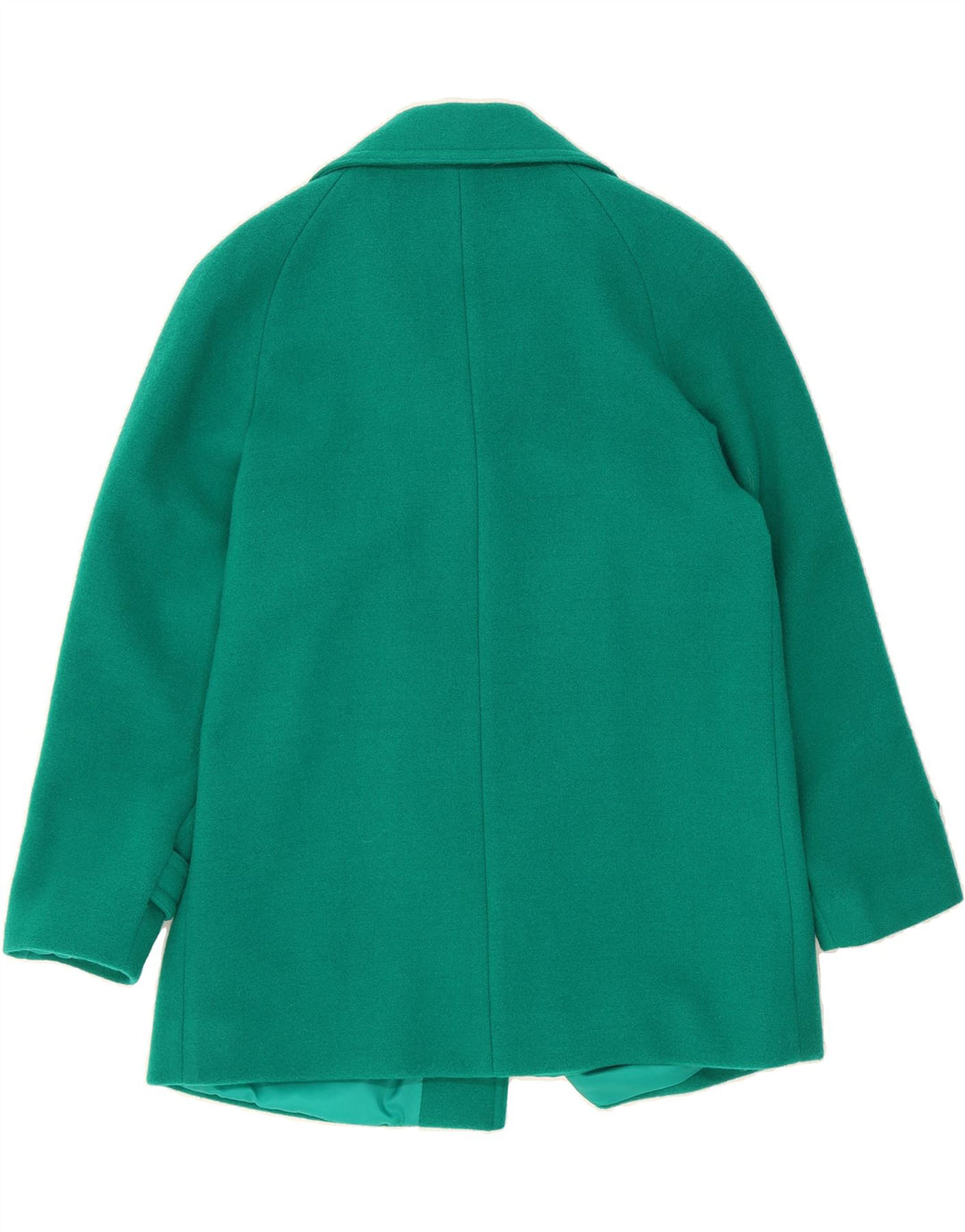 DAVID BARRY Womens Overcoat UK 14 Medium  Green New Wool Vintage David Barry and Second-Hand David Barry from Messina Hembry 