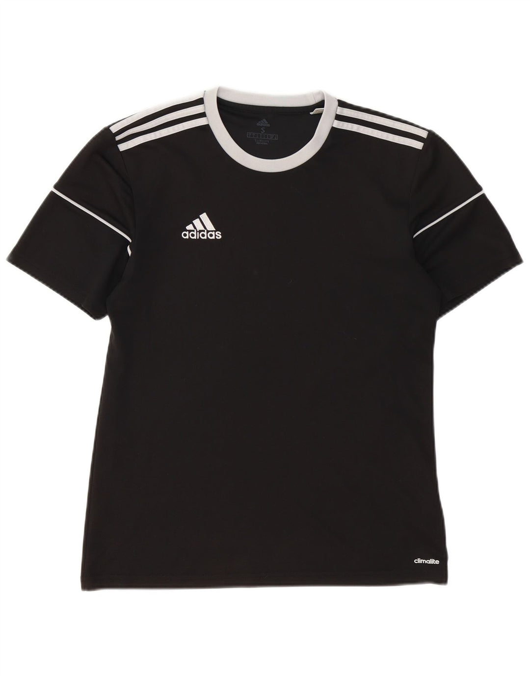 ADIDAS Mens Climalite Camiseta Top Pequeño Poliéster Negro