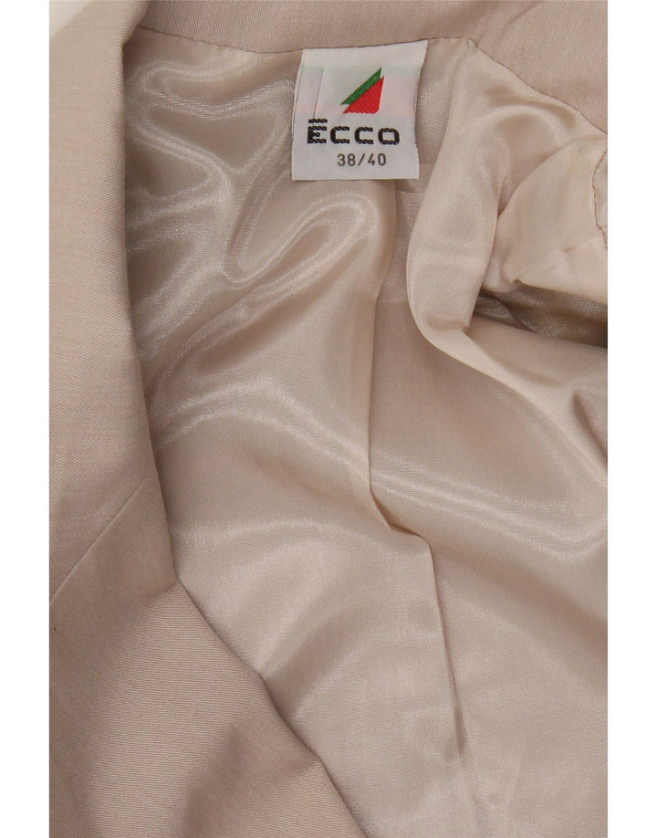 Chaqueta tipo blazer con doble botonadura para mujer Ecco EU 38/40 Poliéster beige medio