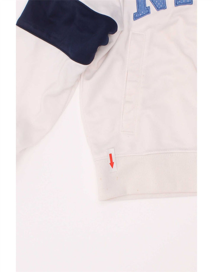 Nike - Chaqueta de chándal gráfica para niños de 4 a 5 años, color blanco, talla pequeña