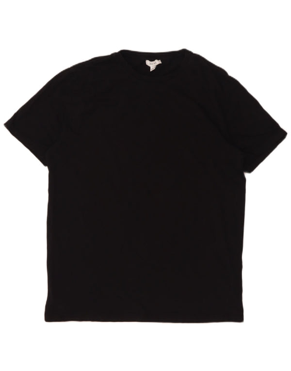 Reiss - Camiseta para hombre, talla grande, color negro, algodón