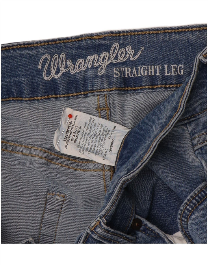 Vaqueros Wrangler Mujer Rectos W32 L30 Algodón Azul