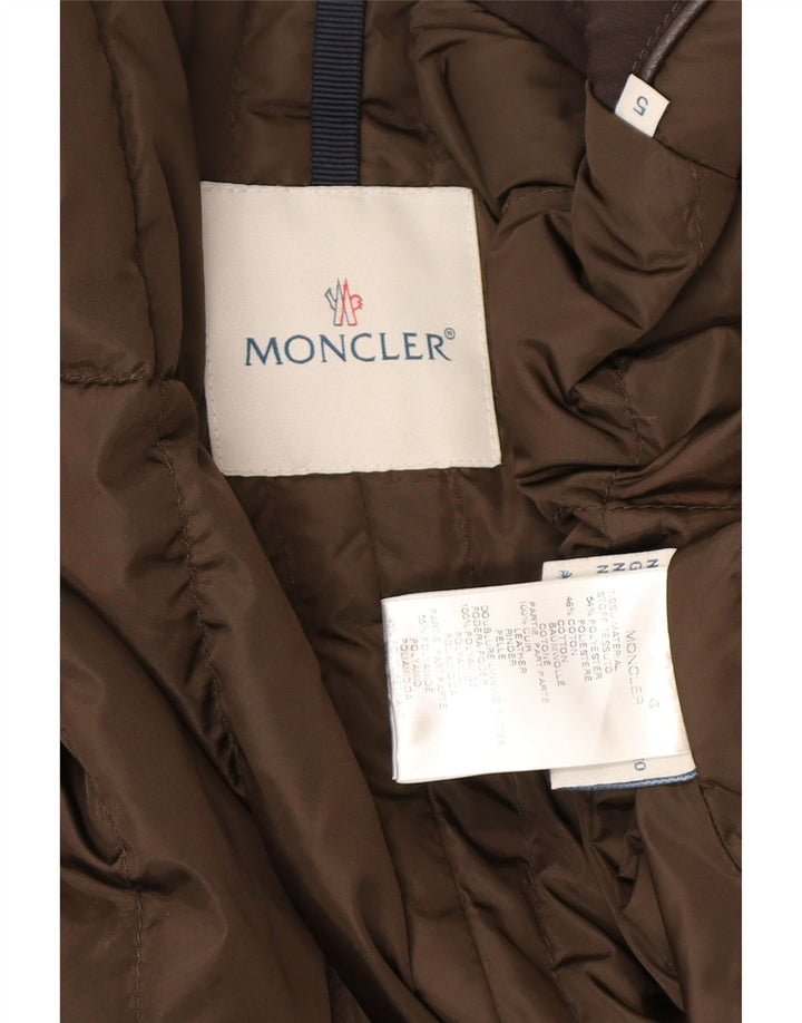 Moncler Chaqueta utilitaria acolchada para hombre 2XL Poliéster marrón