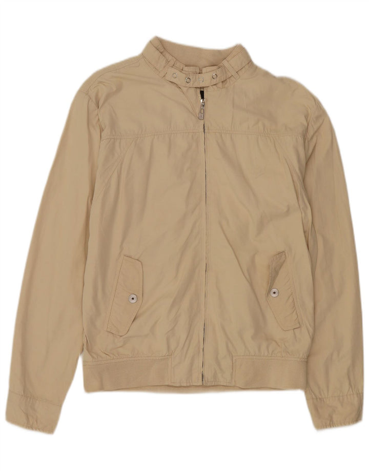 Sergio Tacchini Chaqueta Bomber para Hombre UK 40 Grande Algodón Beige