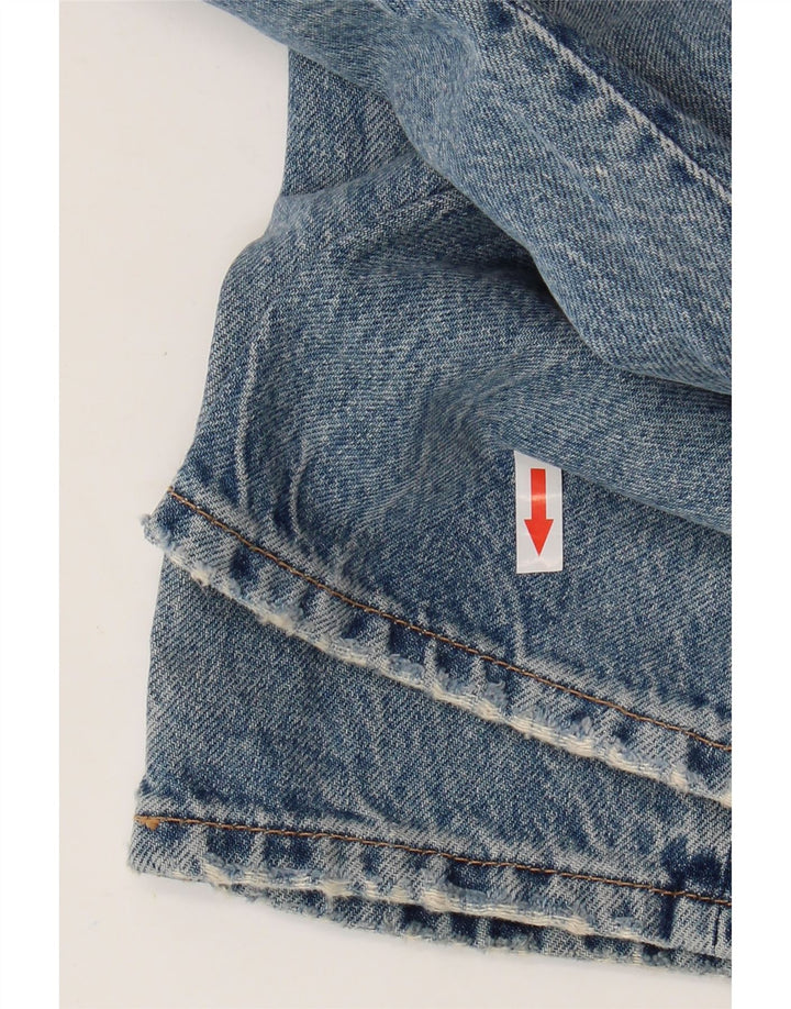 Zara Jeans rectos para hombre EU 42 Large W32 L27 Azul