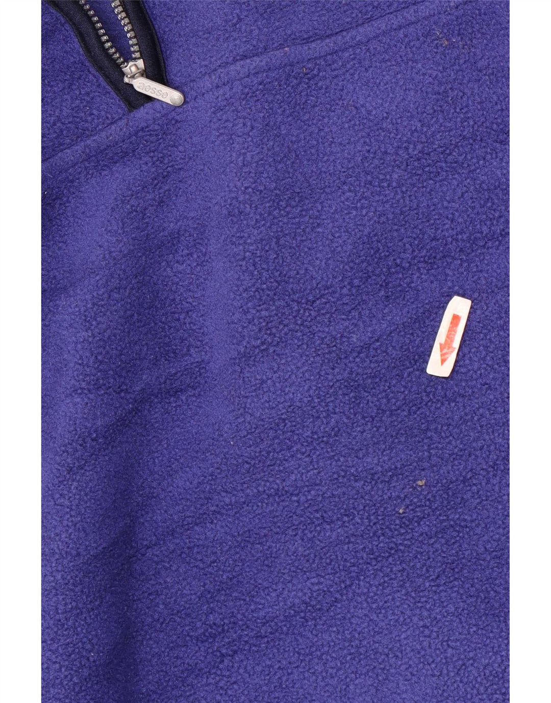 Aesse Hombre Jersey Polar Con Cremallera Y Cuello XL Poliéster Azul
