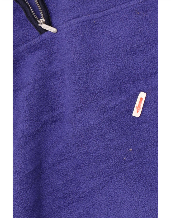 Aesse Hombre Jersey Polar Con Cremallera Y Cuello XL Poliéster Azul