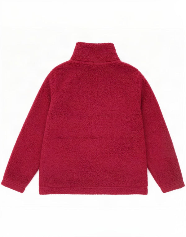 Marks & Spencer Chaqueta polar para mujer UK 44 Grande Poliéster granate
