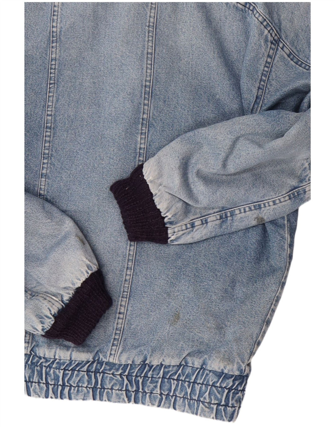 POP 84 Chaqueta Sherpa vaquera vintage holgada para hombre Reino Unido 38 Algodón azul medio