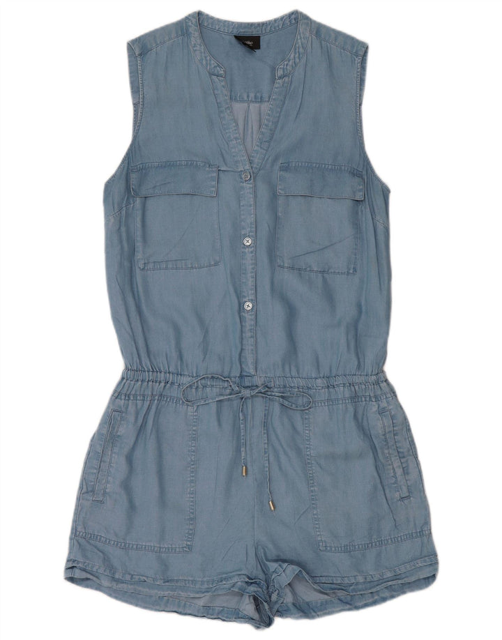 Mossimo Mono corto sin mangas para mujer UK 42 Lyocell azul mediano