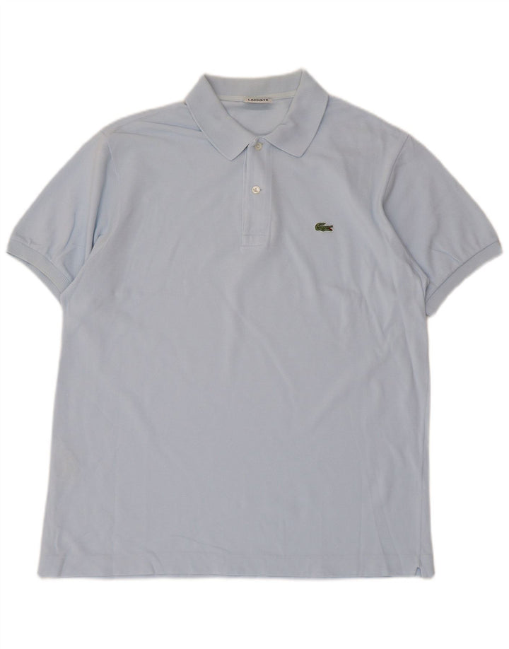 LACOSTE Polo para hombre talla 5 grande algodón azul