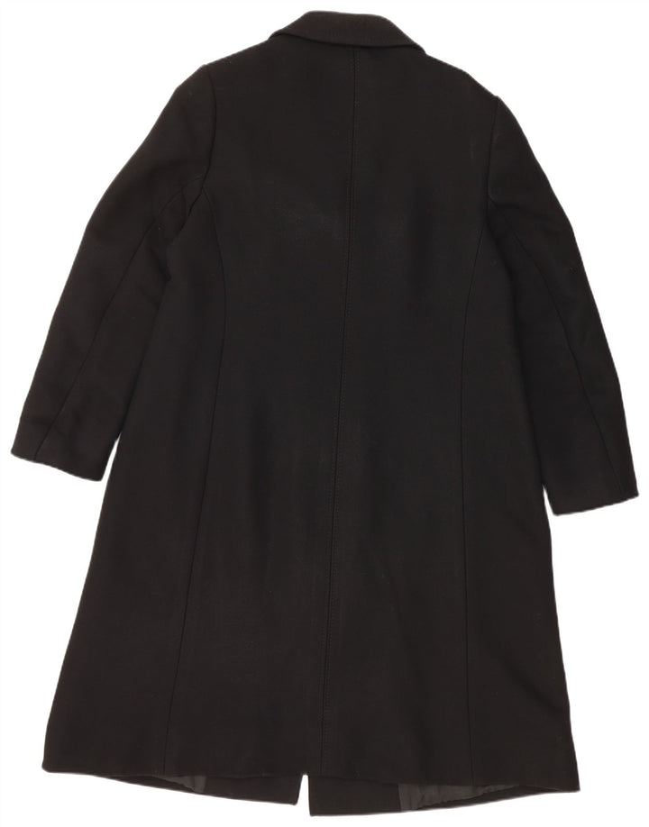 VINTAGE Abrigo de mujer Reino Unido 14 Medio Negro