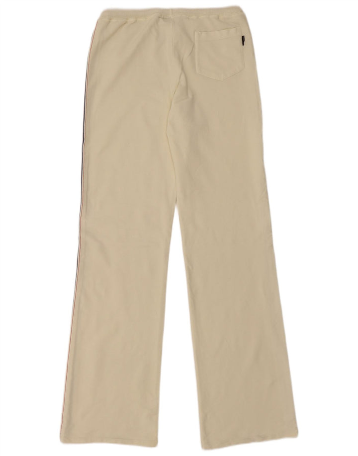 TRUSSARDI Pantalón de chándal para mujer IT 44 Medium Off White Cotton