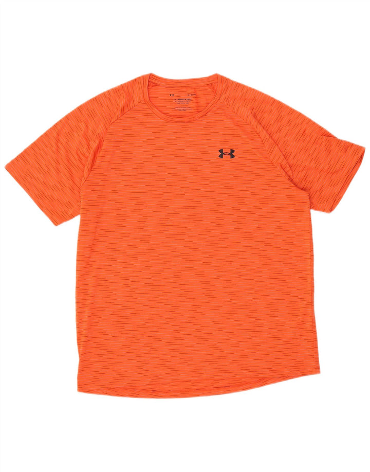 UNDER ARMOUR Camiseta para hombre Top Large Orange Pinstripe